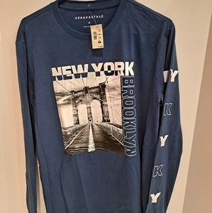 AEROPOSTALE MENS SMALL LONG SLEEVE T-SHIRT NY